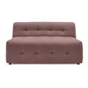 Tamsiai rožinės spalvos sofos modulis Kleber - Bobochic Paris