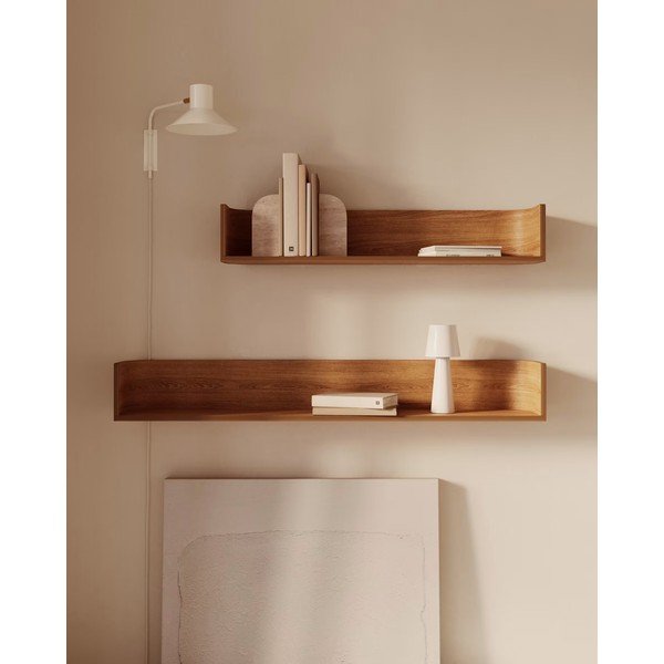 Sieninė lempa baltos spalvos Aria – Kave Home-image-1