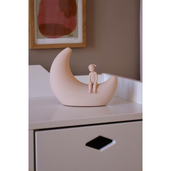 Šviesiai rožinės spalvos vaikiška naktinė lemputė Moon Shell – Cam Cam Copenhagen-image-1