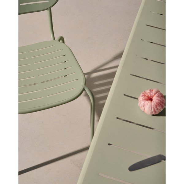 Iš plieno sodo valgomojo stalas 90x180 cm Brai – Kave Home-image-4