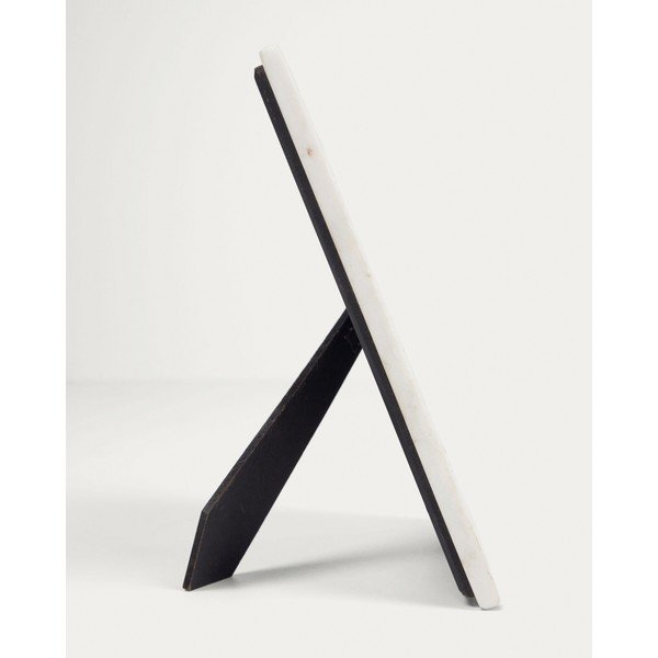 Baltos spalvos iš akmens pastatomas rėmas 20x25 cm Vittoria – Kave Home-image-2