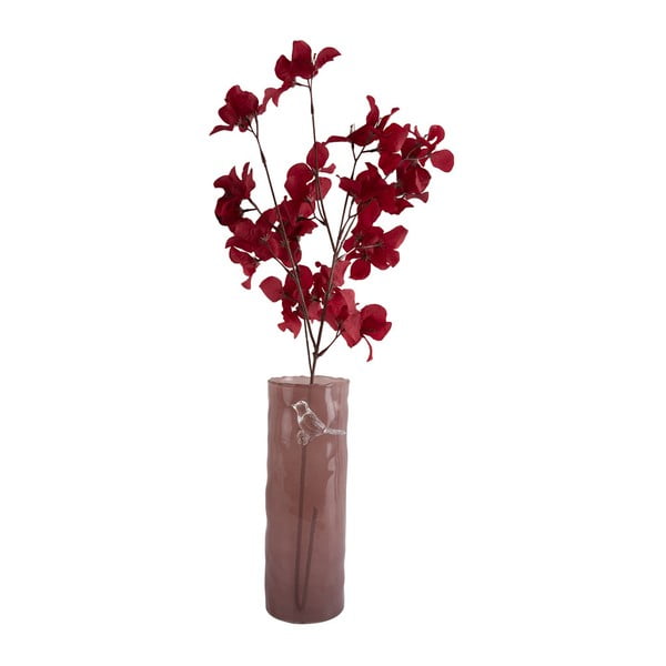 Rožinės spalvos iš stiklo  vaza (aukštis 27 cm) Bird On Branch – PT LIVING-image-3
