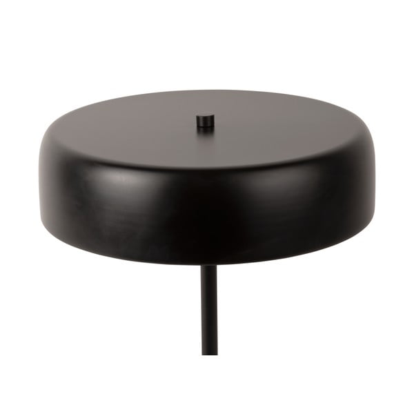 Juoda stalinė lempa su metaliniu gaubtu (aukštis 40 cm) Gold Disc – Leitmotiv-image-2