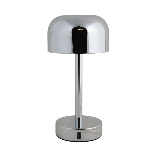Stalinis šviestuvas sidabrinės spalvos LED (aukštis 24,5 cm) su metaliniu gaubtu James – Leitmotiv-image-1