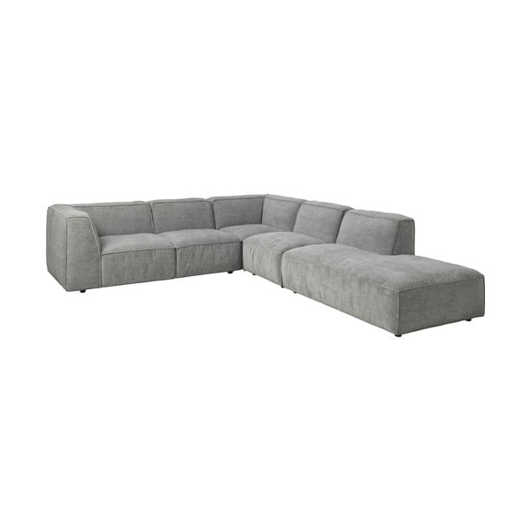 Šviesiai pilka modulinė kampinė sofa Bonami Selection Fairfield, 266 cm, kampas dešinėje-image-3