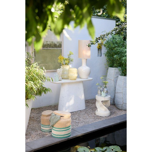 Baltos spalvos konsolinis staliukas 40x120 cm Hamura – Light & Living-image-2