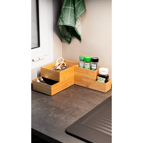 Bambukinė dėžutė Compactor, 22,5 x 15 x 6,35 cm-image-1