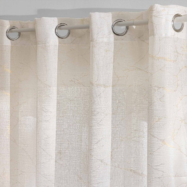 Permatoma užuolaida smėlio spalvos 140x240 cm Marius – douceur d'intérieur