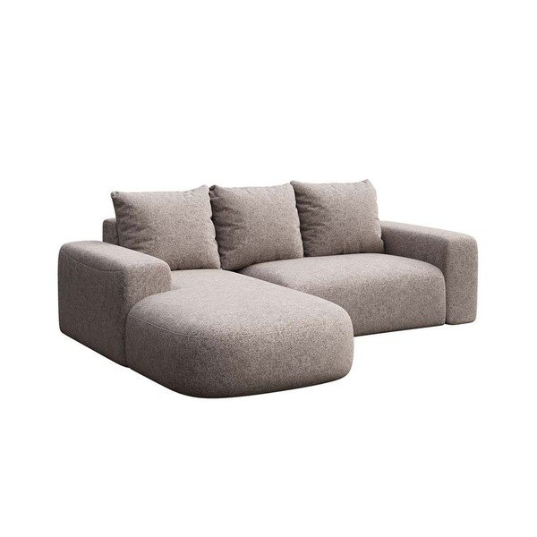 Pilkos spalvos kampinė sofa (su kairiuoju kampu/su gultu) Monce – Rodier-image-2