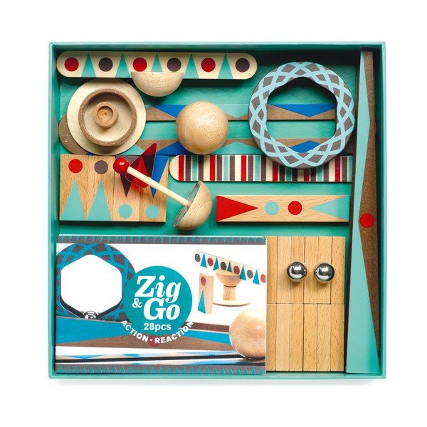 Medinis kamuoliukų takas 28 vnt. Zig & Go - Djeco