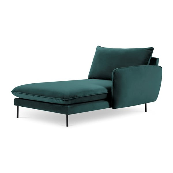 Smaragdo žalios spalvos aksominė poilsio kėdė Cosmopolitan Design Vienna, dešinysis kampas-image-2