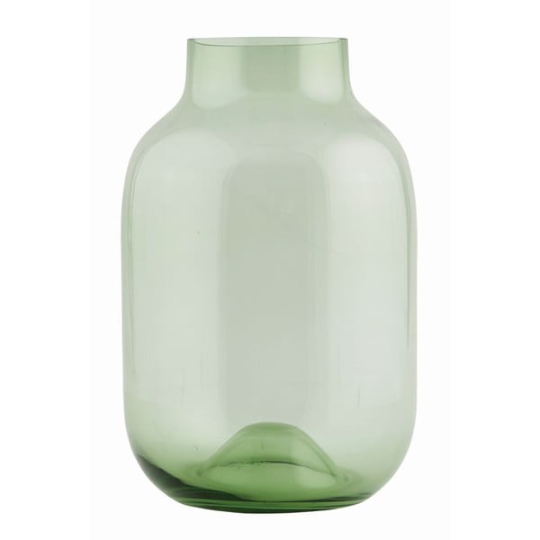 Vaza iš žalio stiklo, vidutinio dydžio