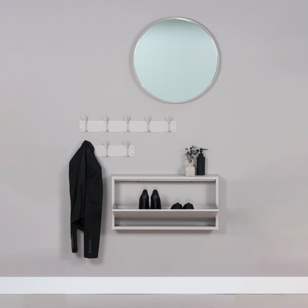 Taupe spalvos iš metalo sieninė lentyna 40 cm Fusion – Spinder Design-image-1