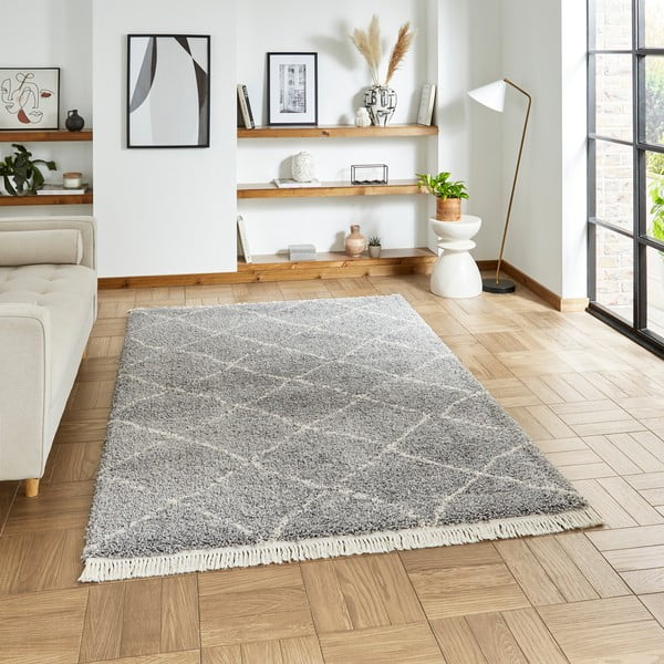 Kilimas pilkos spalvos 60x230 cm Boho – Think Rugs-image-1