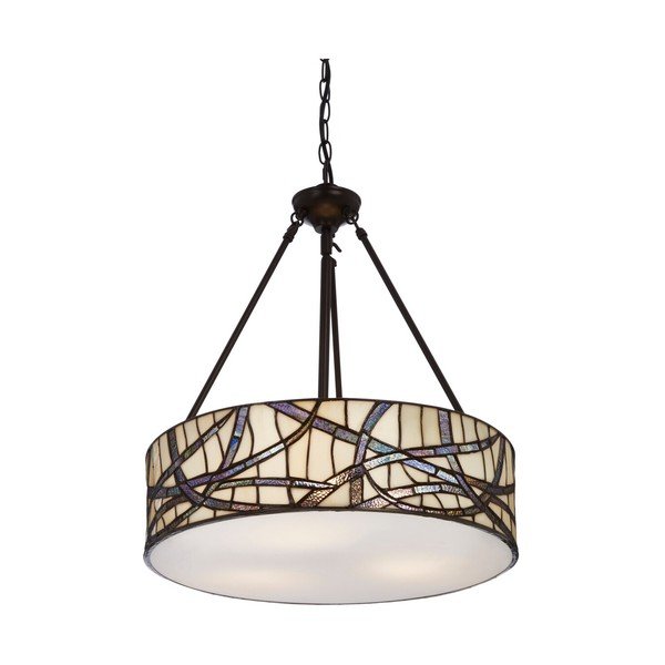 Iš metalo kabantis šviestuvas ø 46 cm su stiklo gaubtu Waldorf – Premier Housewares-image-2