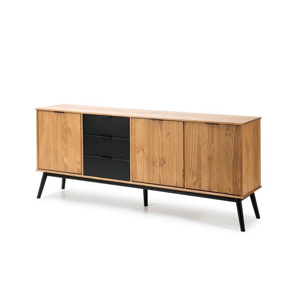 Rudos pušies medienos bufetas "Marckeric Lucie", plotis 171 cm-image-3