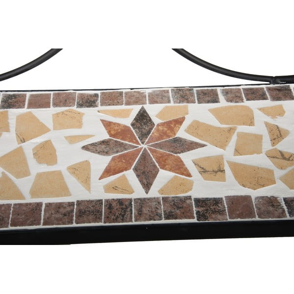 Juodos spalvos iš metalo sieninė lentyna su lentyna 42 cm Almeria – Garden Pleasure-image-3