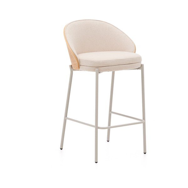 Smėlio spalvos/šviesios natūralios spalvos baro taburetė (sėdynės aukštis 65 cm) Eamy – Kave Home