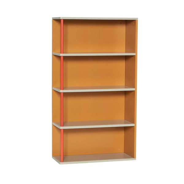 Iš uosio masyvo knygų lentyna oranžinės spalvos 60x109 cm Apollo – Hübsch
