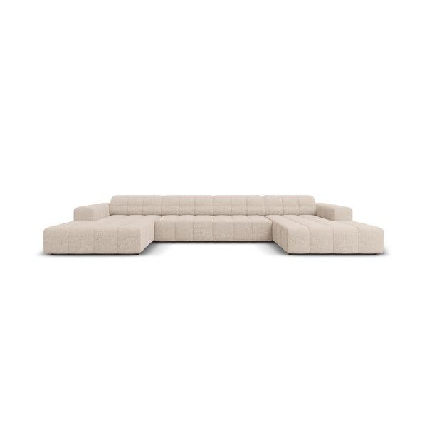 Kampinė sofa smėlio spalvos („U“ formos) Chicago – Cosmopolitan Design