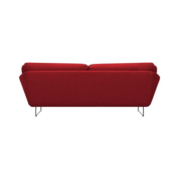 Tamsiai raudonos spalvos sofos ir pufo rinkinys Windsor & Co Sofas Comet-image-3
