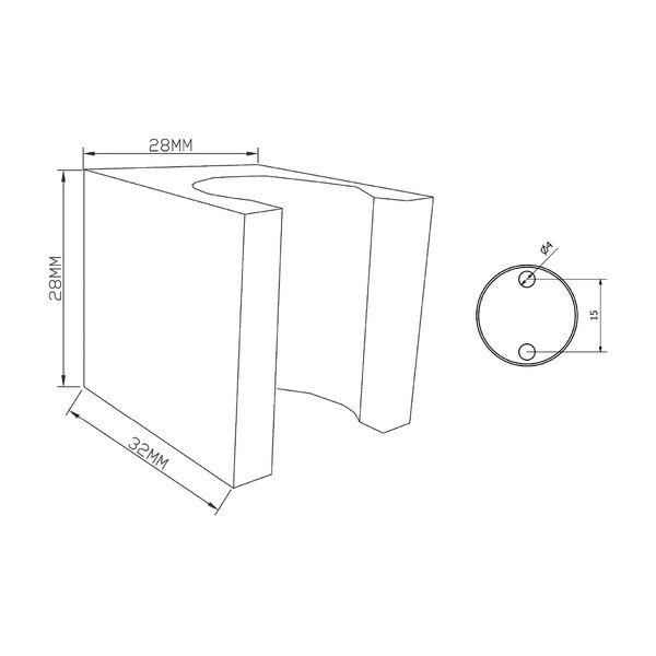 Iš žalvario dušo galvutės laikiklis auksinės spalvos – Sapho-image-1