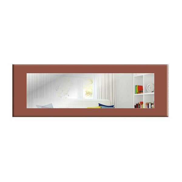 Sieninis veidrodis su rudu rėmu Oyo Concept Eve, 120 x 40 cm
