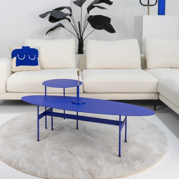 Iš metalo apvalios formos šoninis stalas ø 40 cm Mira – Spinder Design-image-2