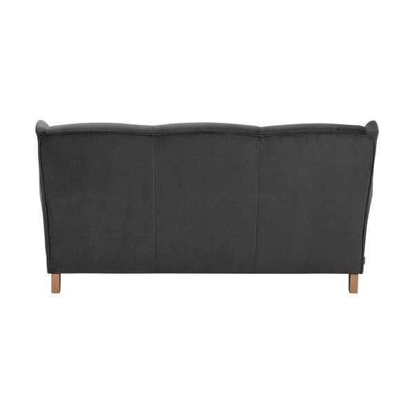 Antracito spalvos aksominė sofa Max Winzer Lorris, 193 cm-image-4
