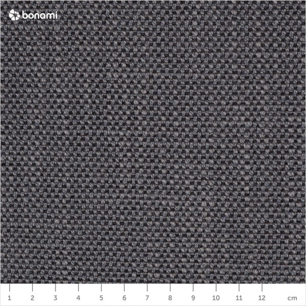 Tamsiai pilkos spalvos dvigulė lova audiniu dengta su sandėliavimo vieta su lovos grotelėmis 180x200 cm Atesio – Meise Möbel-image-1