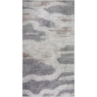 Skalbiamas kilimas pilkos spalvos 80x150 cm City Clouds – Vitaus