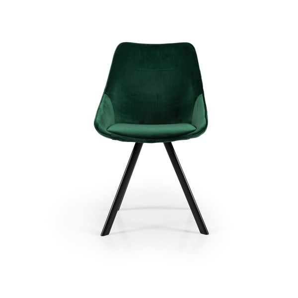 Iš aksomo valgomojo kėdės žalios spalvos 2 vnt. Ritz – Tenzo