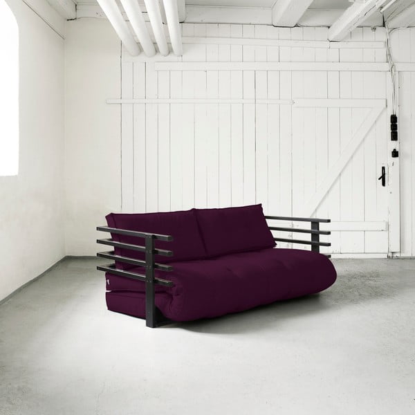 Kintama sofa "Karup Funk" juoda/ violetinė slyva