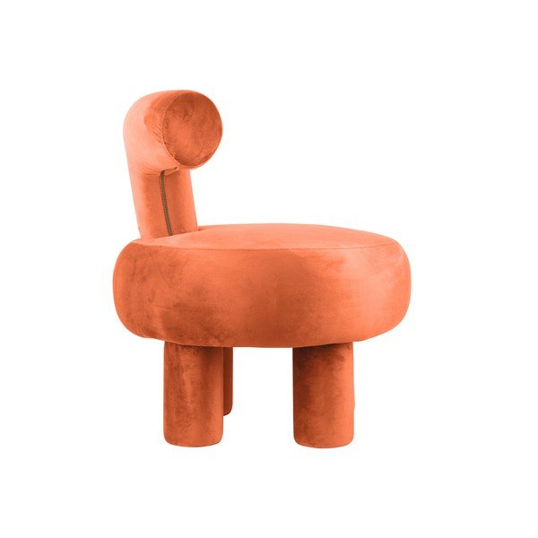 Iš velveto krėslas oranžinės spalvos Abrazo – Leitmotiv-image-3