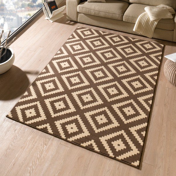 Kilimas rudos spalvos 200x290 cm Diamond – Hanse Home-image-1