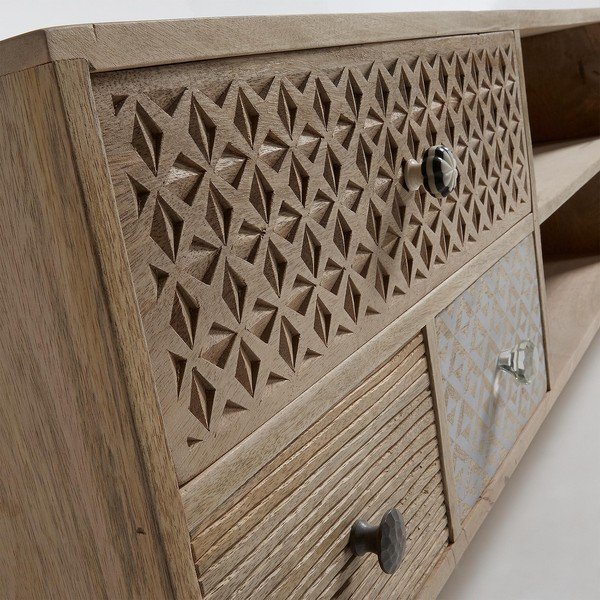 Televizoriaus spintelė iš mango medienos Kave Home Hood-image-1