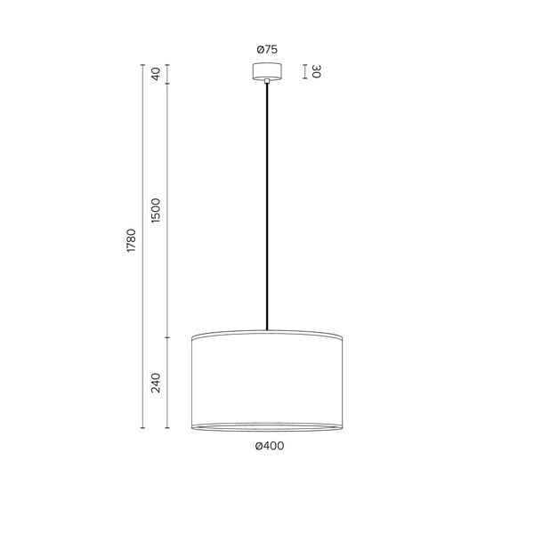 Juodas lubinis šviestuvas Sotto Luce Mika, ⌀ 40 cm-image-4