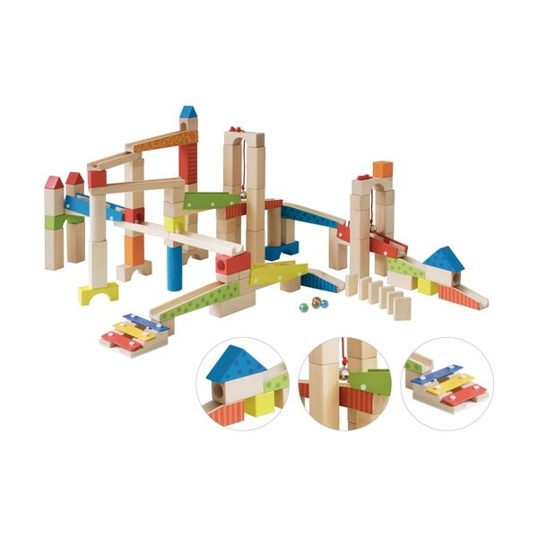 Medinis rutulinis takelis Marble Run – Roba-image-4