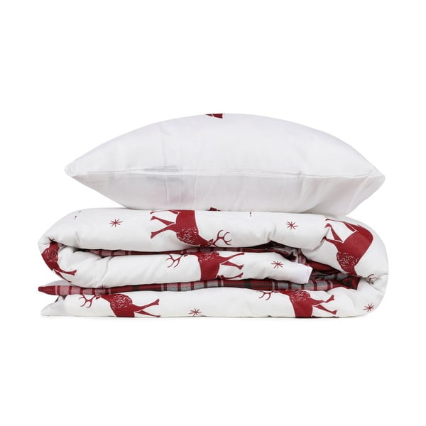 Medvilninio mišinio patalynė dvigulei lovai Mijolnir Geyik Claret Red, 200 x 220 cm-image-2