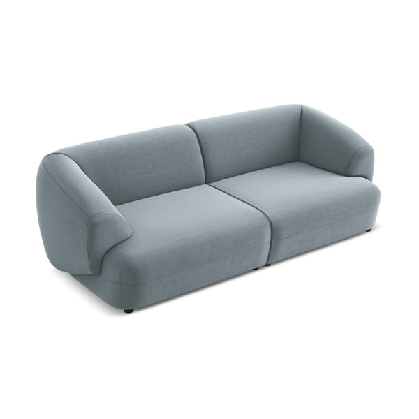 Šviesiai mėlynos spalvos iš velveto sofa 232 cm Moana – Makamii-image-2