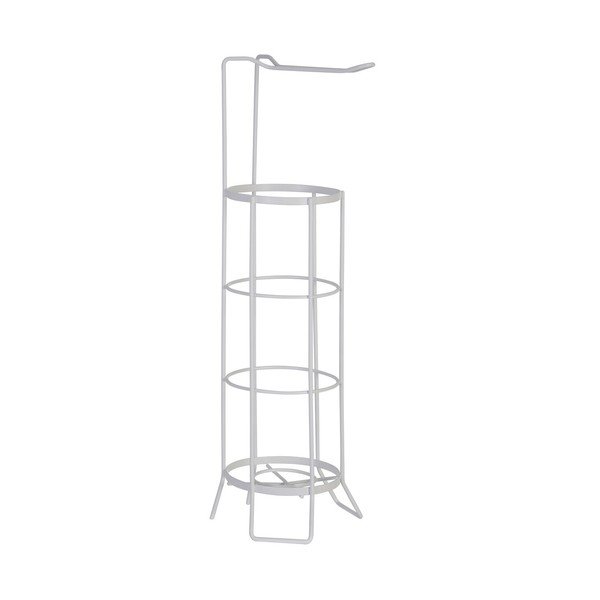 Baltos spalvos iš nerūdijančio plieno tualetinio popieriaus laikiklis Linnea – Premier Housewares-image-1