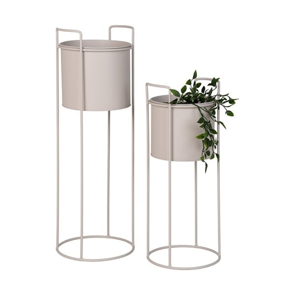 Iš metalo gėlių vazonų dangteliai 2 vnt. ø 21,5 cm Rabo – House Nordic-image-4