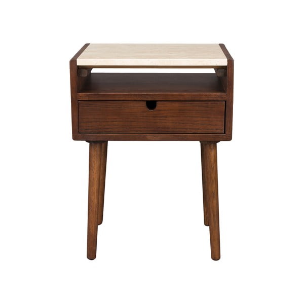 Rudos spalvos naktinis staliukas Arda – Dutchbone