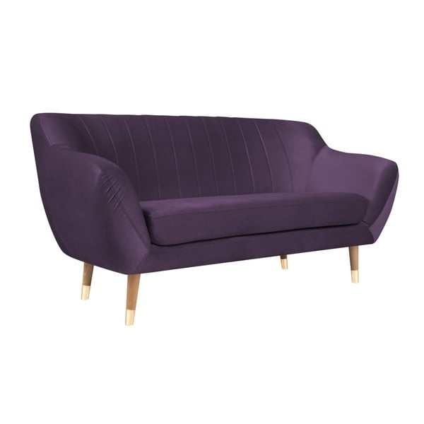 Violetinio aksomo sofa Mazzini Sofas Benito, 158 cm-image-2