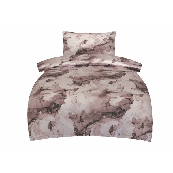 Rudos spalvos iš satino medvilnės viengulė patalynė 140x200 cm Deluxe Minerals – My House