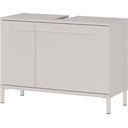 Kreminės spalvos matinis spintelė po kriaukle 80x59 cm Laurino – Germania