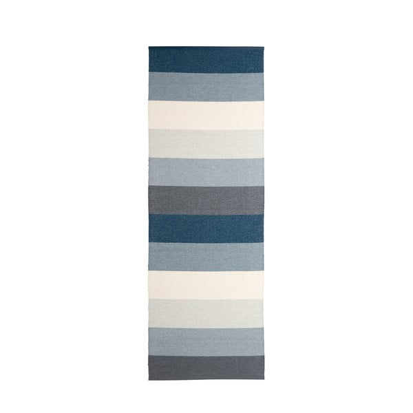 Mėlynos spalvos/kreminės spalvos lauko kilimas 70x200 cm Molly Ocean Grey – Pappelina-image-3