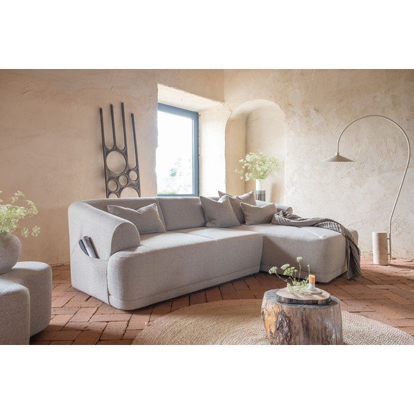 Kampinė sofa smėlio spalvos – Miuform-image-2