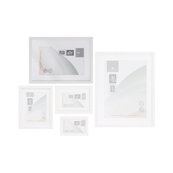 Baltos spalvos pakabinamas rėmas 32x42 cm Sencillo – Casa Selección-image-1