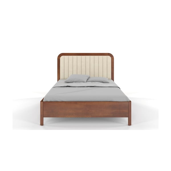 Šviesiai ruda bukmedžio medienos dvigulė lova Skandica Visby Modena, 180 x 200 cm-image-2